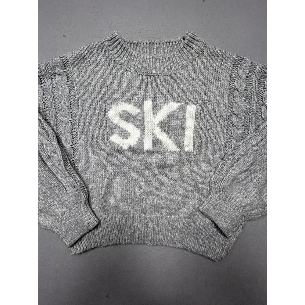 AND NOW THIS SKI Sweater Polyester Gray Medium Womens
